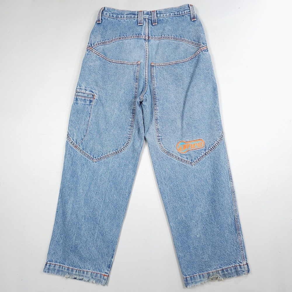 Vintage JNCO Magnum 159 Blue Jeans Men 29 29x30 20" Barrel USA 90s